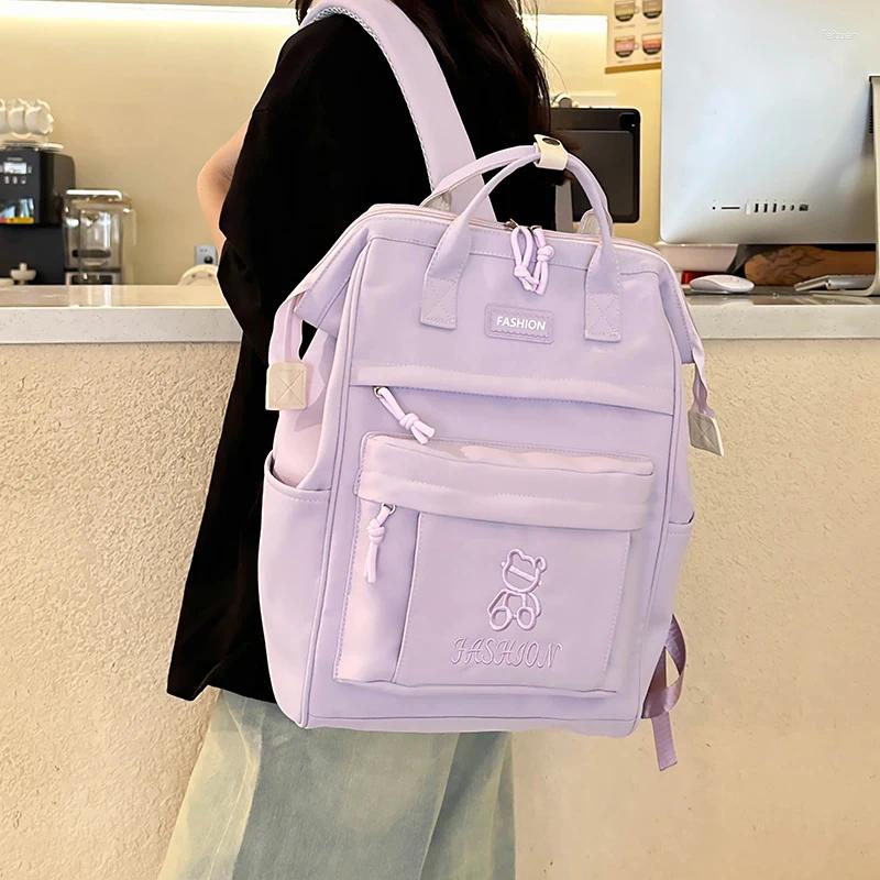 3 School Bags Cute Aesthetic Backpack Large Capacity Bag College For Women Teen Girls