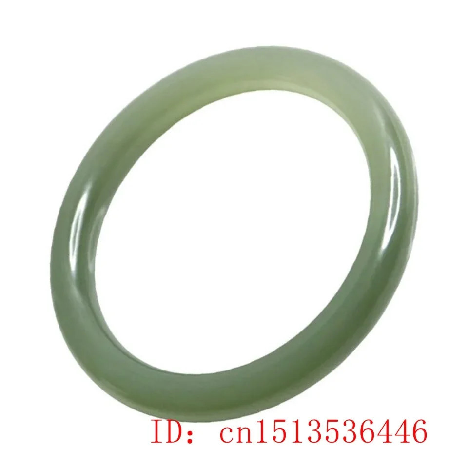 Chinese Hetian Jade Bracelet 54-64mm Charm Jewellery Fashion Accessories Hand-Carved Man Woman Luck Round Bangle Amulet Gifts 240930
