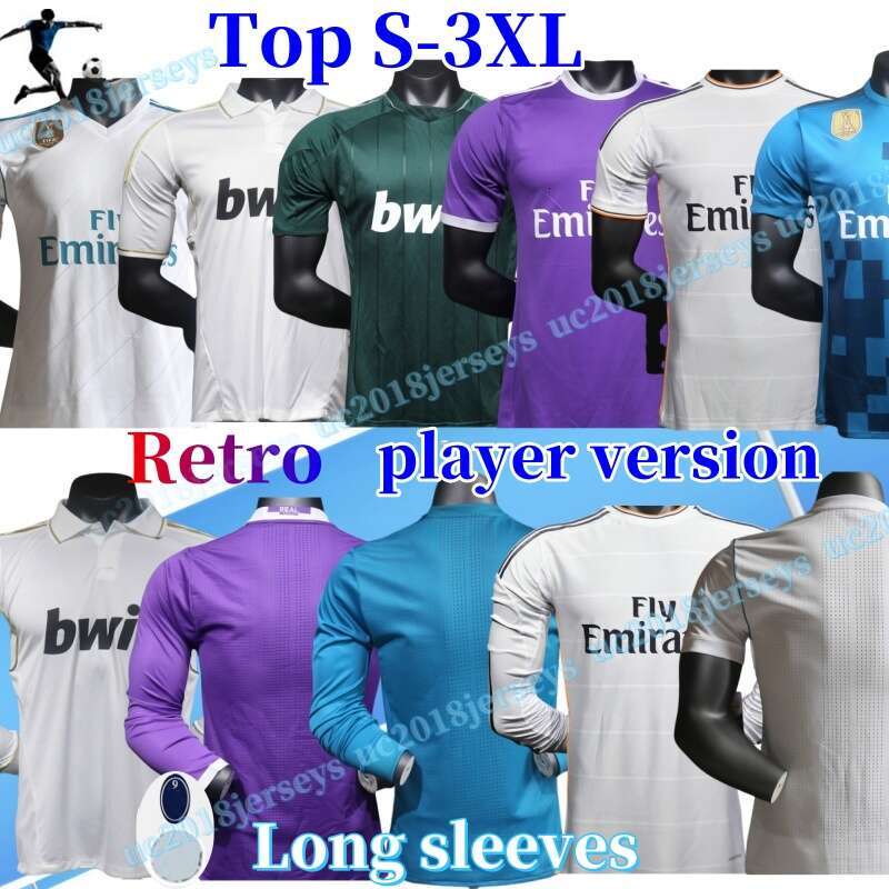 Player version Retro classic Real soccer jerseys 2013 2014 15 16 17 18 BENZEMA MARCELO BALE SERGIO RAMOS Madrids Ronaldo home away 3rd football shirt S-3XL