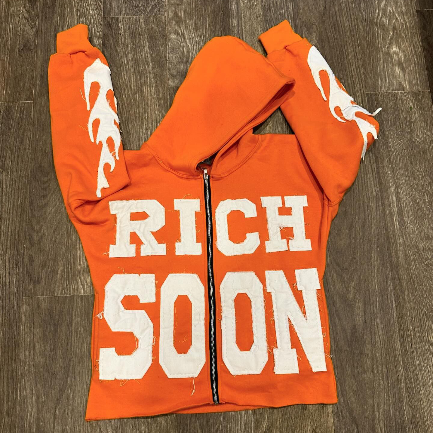 Dauomo Men's Casual Splice Letter Applique Hoodie Sweatshirt