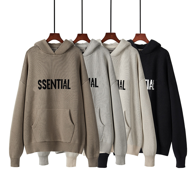 Autumn-Winter Men's and Women's Knit Sweater - Unisex Wool Mixed Long Sleeve Pullover with Hood