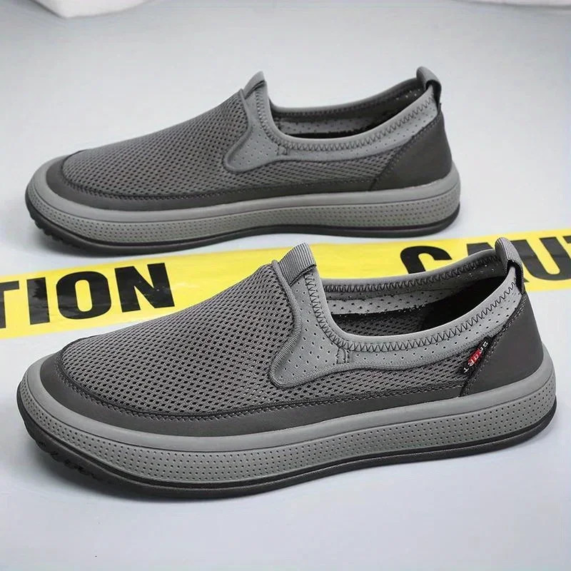 Mens casual sports shoes summer breathable sports shoes lightweight outdoor mesh mens sliding walking mens 241008