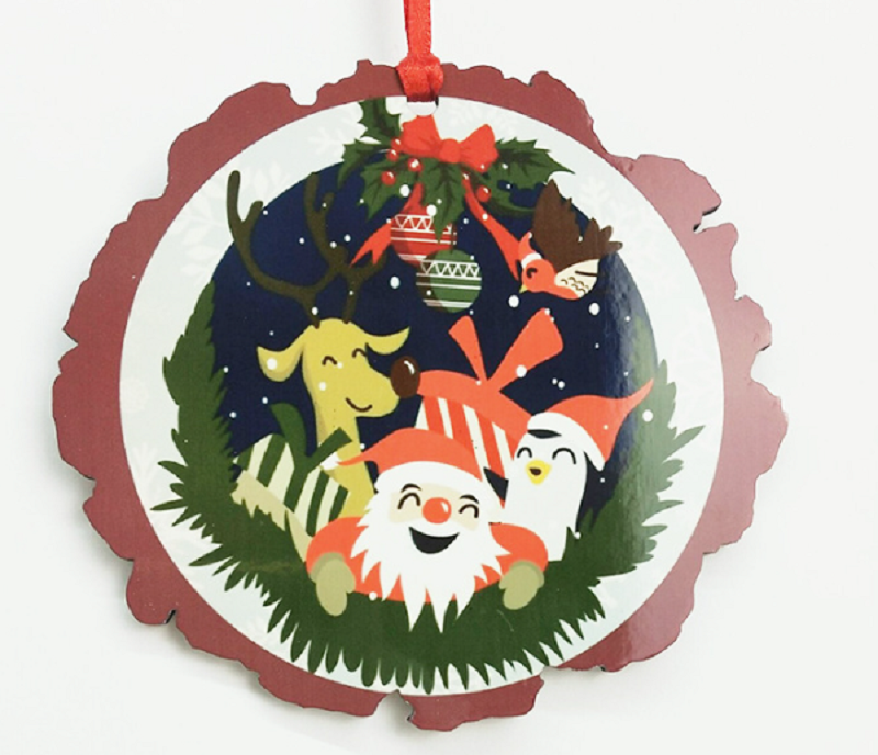 100x95x3mm subliamtion ornament MDF for Christmas