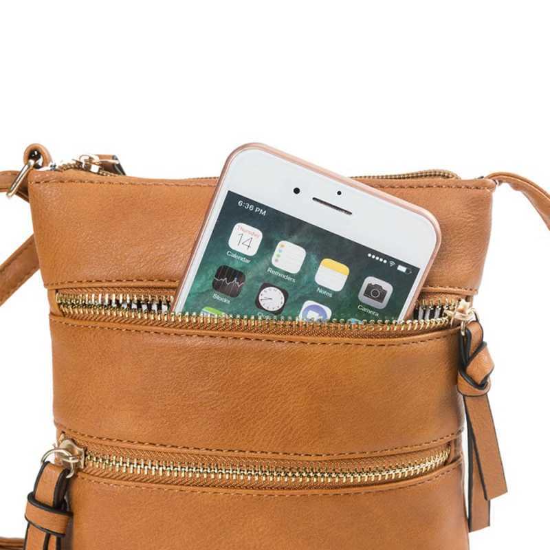 Women PU Leather Shoulder Bag Strap Crossbody Bag Casual Small Handbag Pocket Ladies Designer Zipper Female Messenger PurseXJ240928