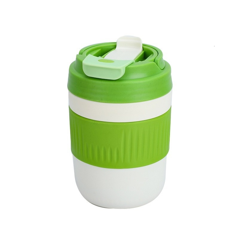 Simple internet celebrity portable water summer girls' thick double drinking straw cup, aron student gift cup