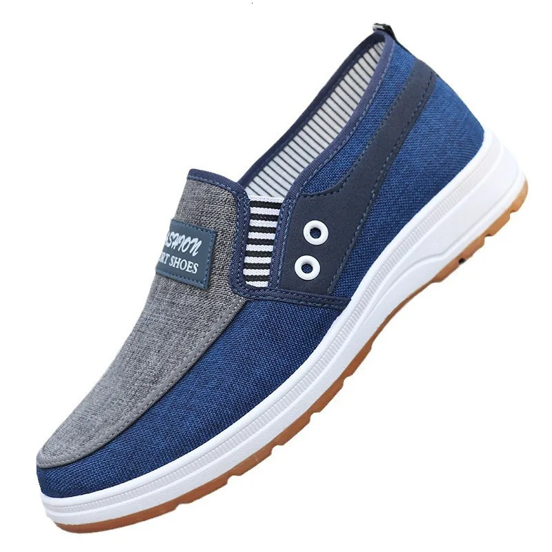 Mens casual shoes slip on canvas fashionable sports shoes are breathable summer walking shoes are non slip comfortable 241008