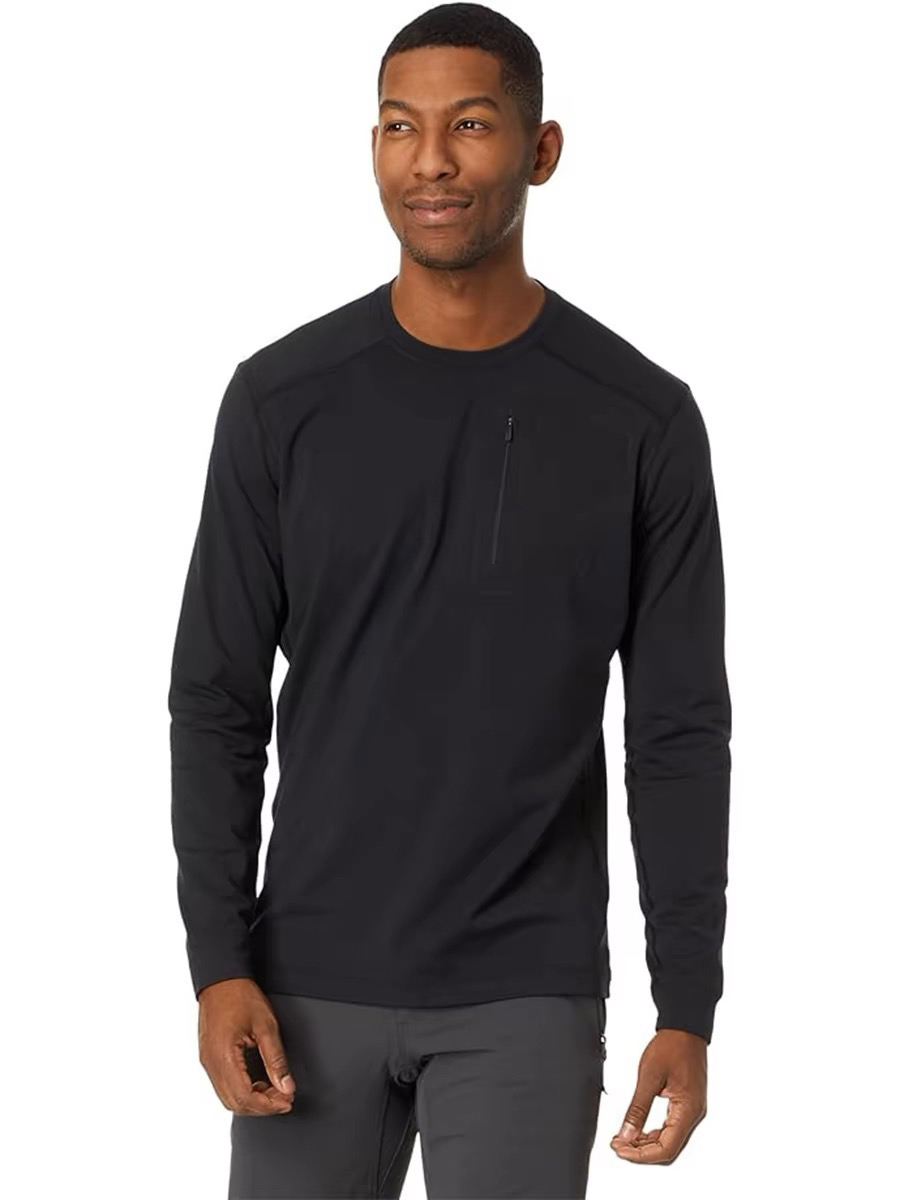 Rho LT Crew Neck Zip Warm Fleece Base Layer Arc Men's Versatile Lightweight Polartec Stretch Sweatshirts