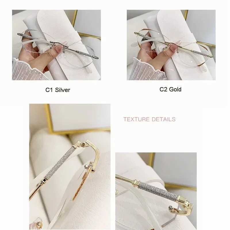 Presbyopic Eyewears Anti Blue Light Reading Glasses Women Female Prescription Eyeglasses Vision Care +0.0~+4.0XJ240907