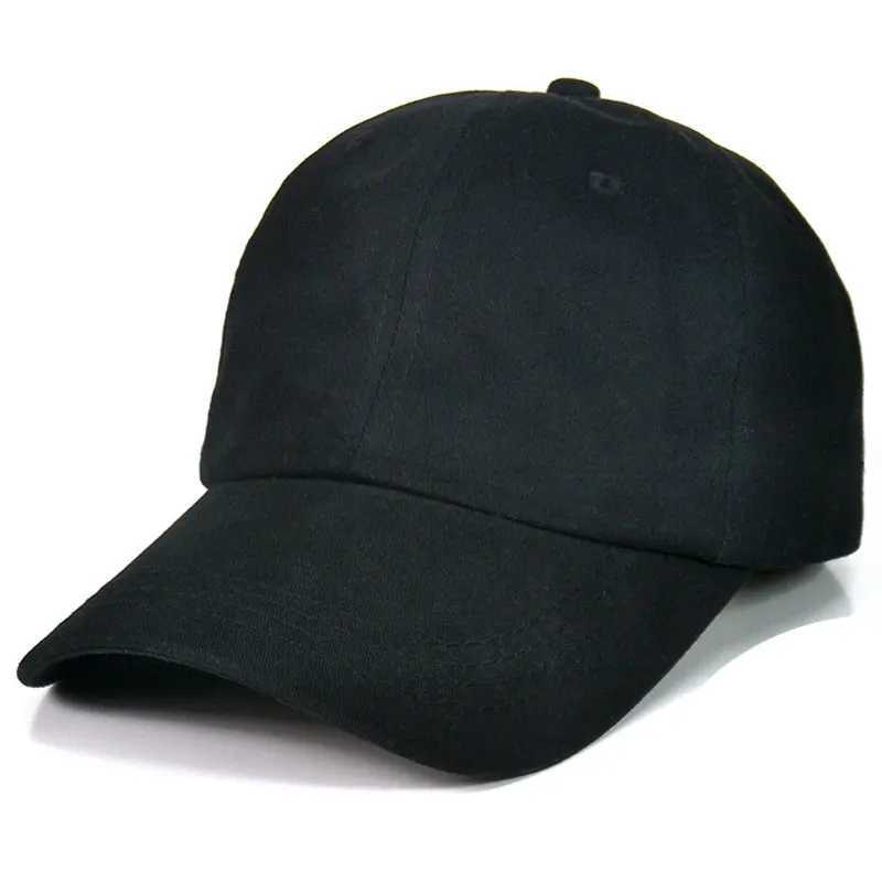 Blank Plain Panel Baseball Cap 100% Cotton Dad Hat for Men Women Adjustable Basic Caps Gray Navy Black White Beige RedX240930