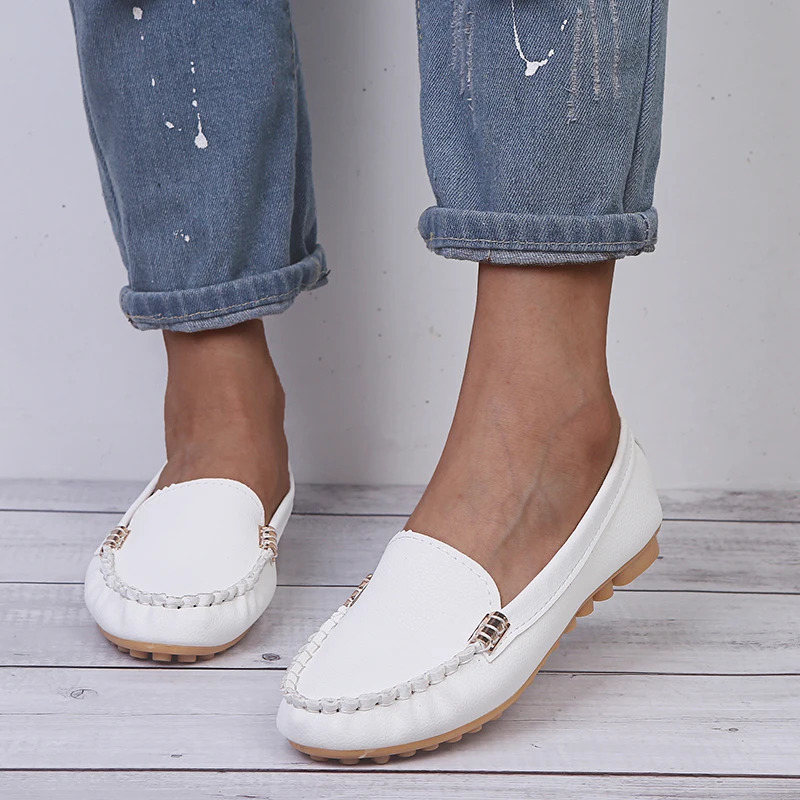 Womens shoes for spring/summer 2024 womens casual flat shoes slider round toe denim flat shoes plus size denim shoes Zapatos Mujer 240930