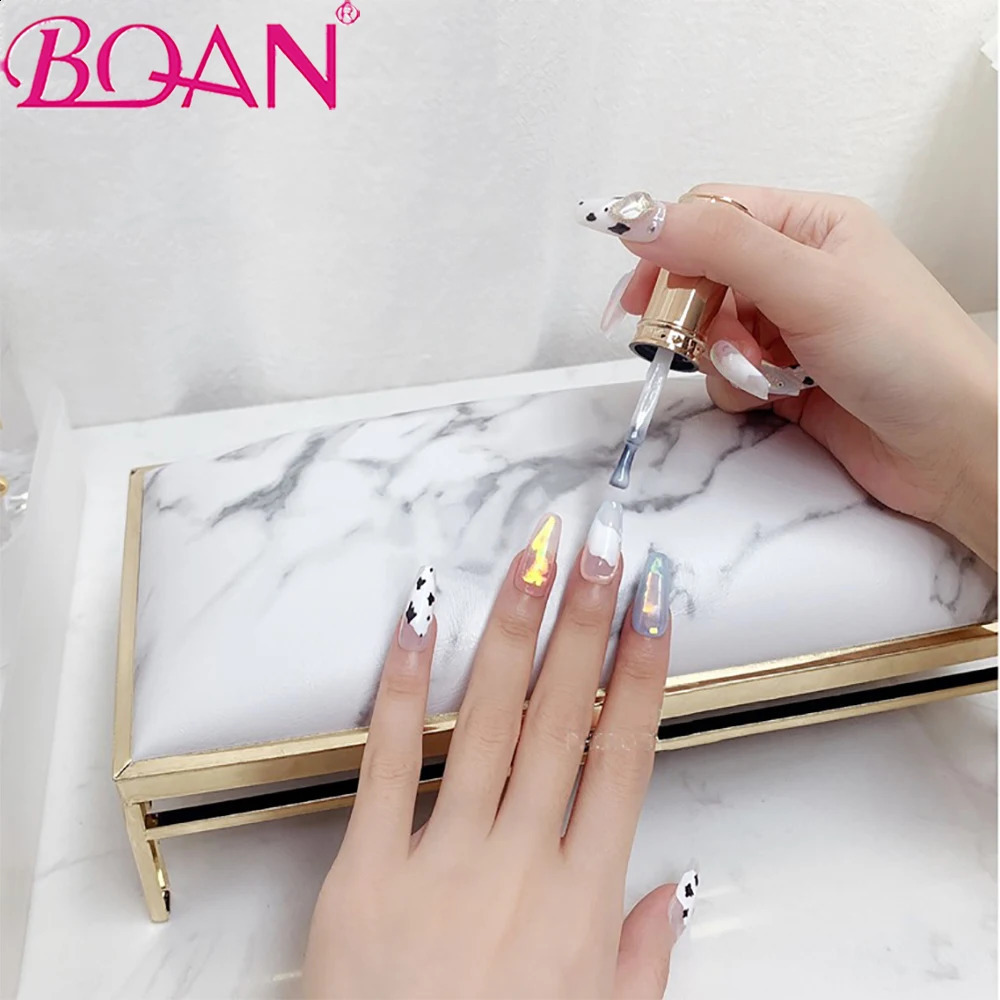 PU leather marble hand pillow 240918