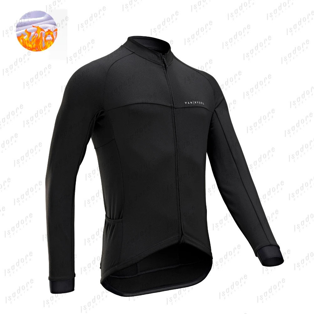 Van/RYSEL Road Racing Mens Winter Bicycle Jacket Wool MTB Long Sleeve Multifunctional Jacket Bicycle Ropa Ciclismo Coat Top 240930