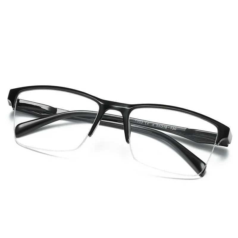 Ultralight Square Half Frame Reading Glasses Presbyopic Glasses Men Women +0.25 0.5 0.75 1 1.25 1.5 1.75 2 2.25 2.5 2.75 3XJ240907