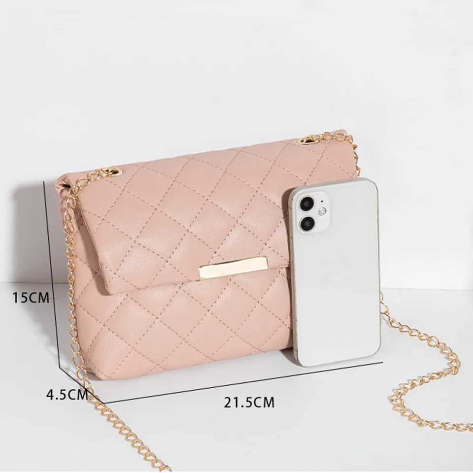 Diamd Lattice Women Shoulder Bag Female Embroidered Luxury Small Square Bag PU Leather Crossbody Bags Handbag Purses Phe BagXJ250108