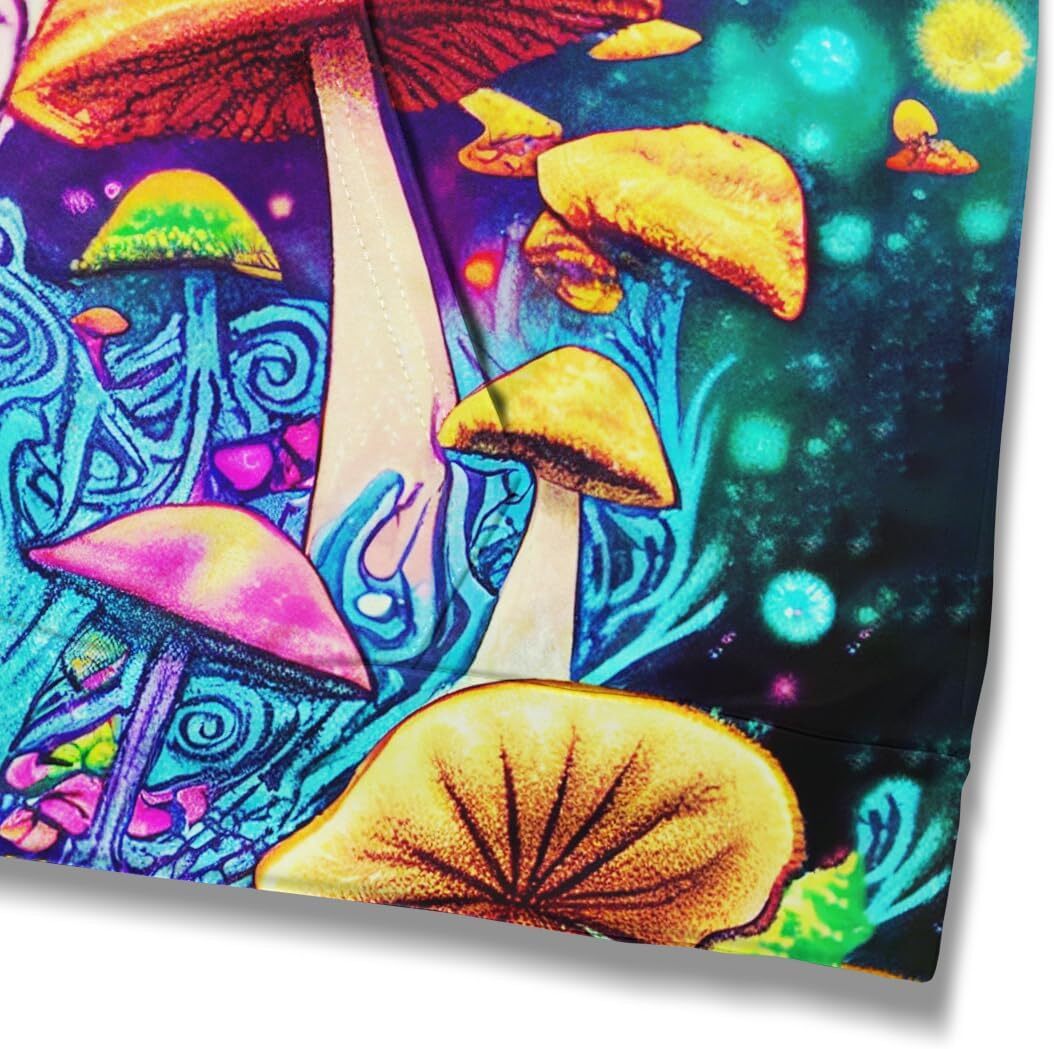 Hoodie for Mens Womens Novelty Tie Dye Style Hoodie Mushroom Print Sweatshirt Pullover for Men Graphic sweatshirt Pullover Long Sleeve cool