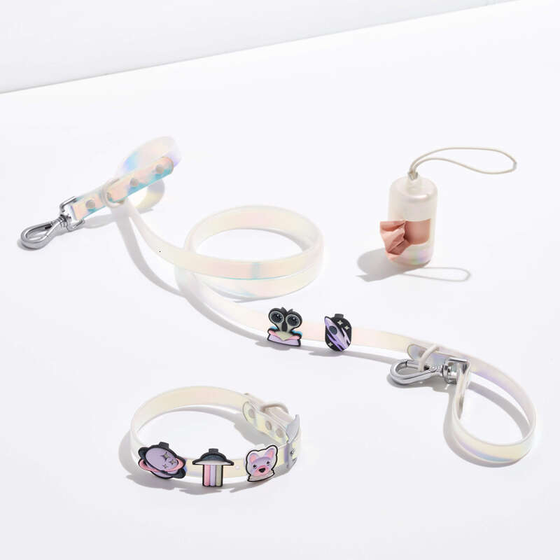 Fashion Premium Designer Custom Adjustable Heavy Duty PVC Waterproof Pet Cat Dog Collar Charms