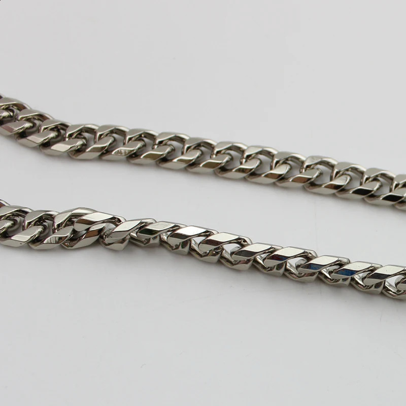 1 piece 8mm wide 110130cm high thick chain metal strap with hook used for repairing bag and handbag chains detachable long replacement 240926