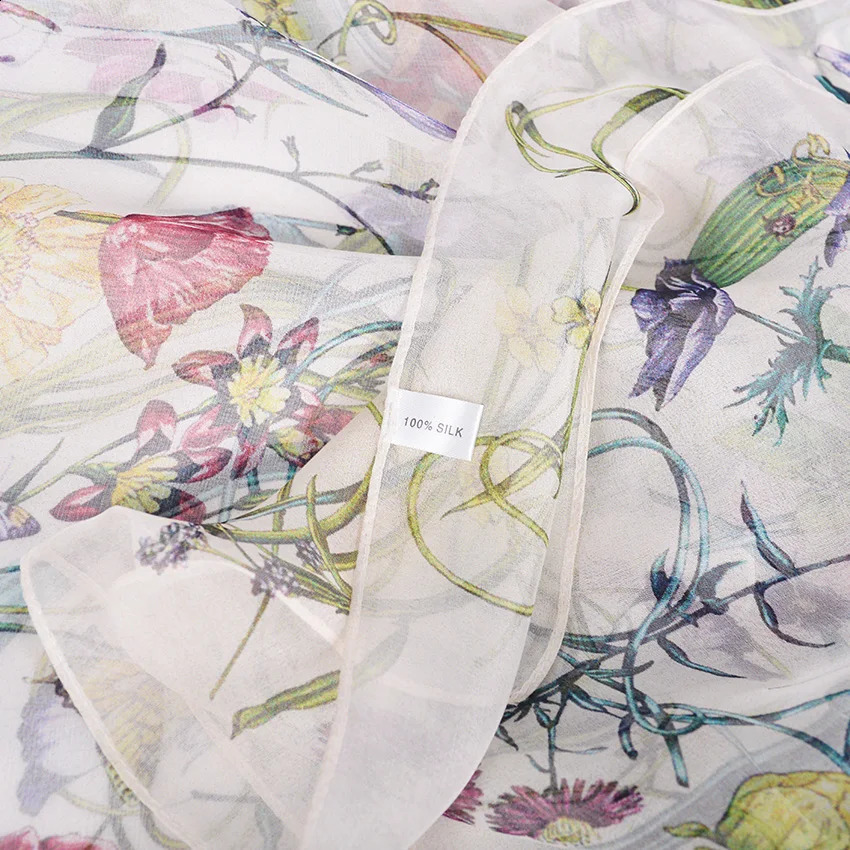 silk nice Fashion White 100% Silk Utralong ece Women scarf designers Scarves Beach Long BYS scarvesreal