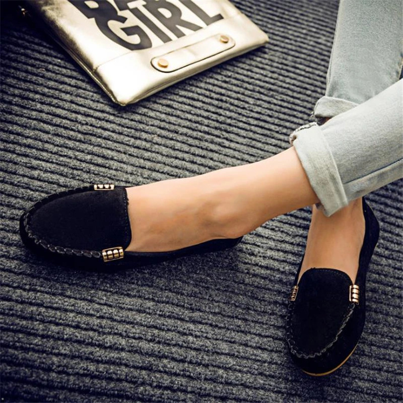 Womens shoes for spring/summer 2024 womens casual flat shoes slider round toe denim flat shoes plus size denim shoes Zapatos Mujer 240930