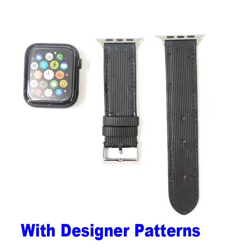 Top Grain L Leather Watch Band Straps Quick Release WatchBand Luxury Fashion L Designer Strap 46mm 49mm 45mm 44mm 42mm Handmade Premium Men for Apple 