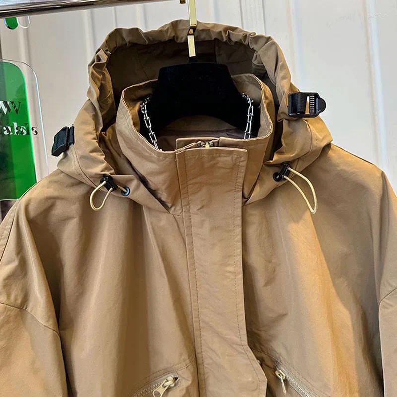 Women's Jackets Autumn Hooded Bomber Jacket Zipper Pocket Solid Baseball Female Casual Short Coat For Women Outwear