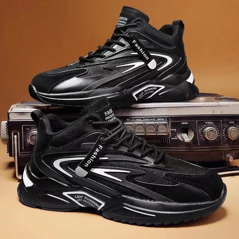 Designer Shoes New Zhongbang Breathable Mesh Men's 2024 Spring And Autumn Fashion Casual Soft Sole Lace Up Sports Shoes Balance Shoes