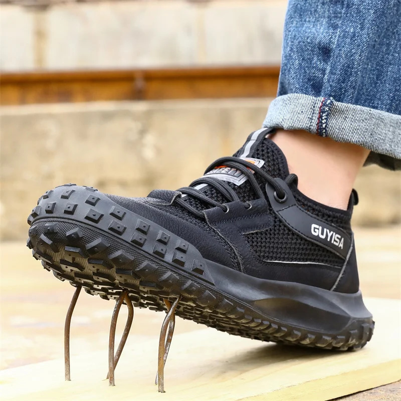 Sneakers Steel Toe Men Safety Puncture-Proof Work Shoes Indestructible Male Footwear Security Boots 240924