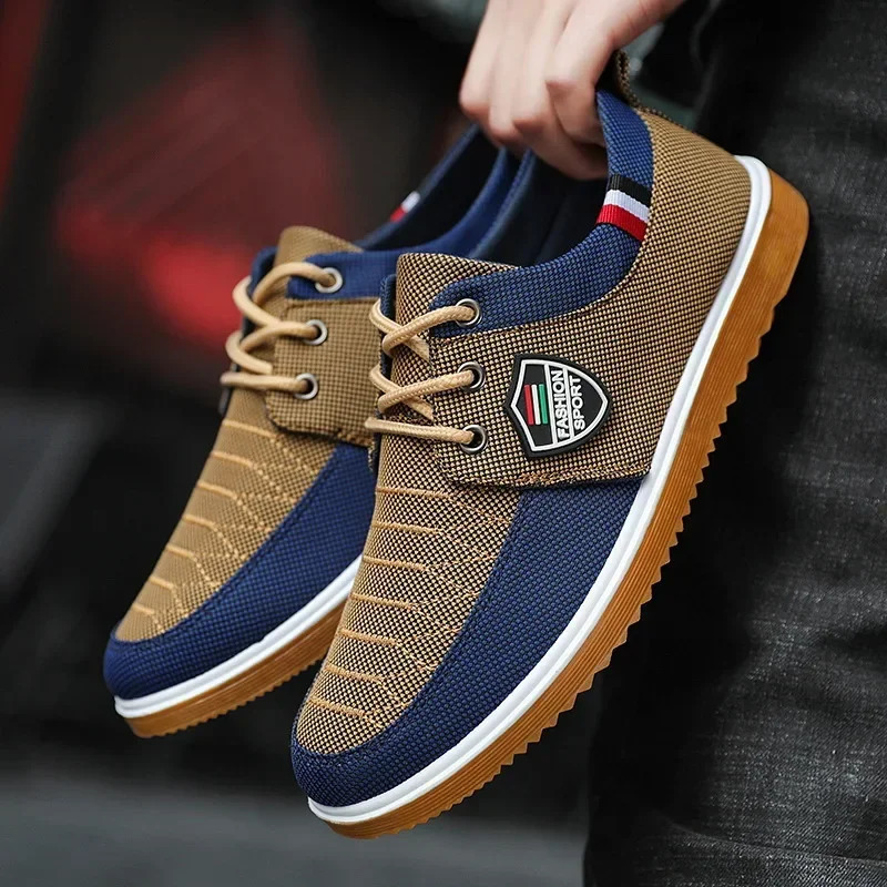 Mens casual shoes vulcanized work load net lightweight mens sports shoes canvas shoes mens zapatos para hombres2024 240930