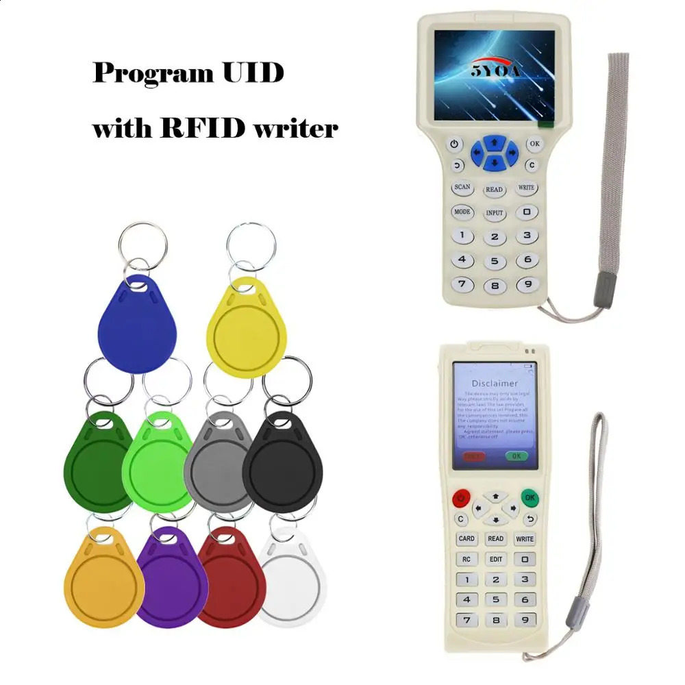 100pcs UID Fob 13.56MHz block 0 sector writable IC card cloning variable smart key Fobs key tag card 1K S50 RFID access control 241019