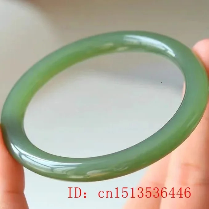 Chinese Hetian Jade Bracelet 54-64mm Charm Jewellery Fashion Accessories Hand-Carved Man Woman Luck Round Bangle Amulet Gifts 240930