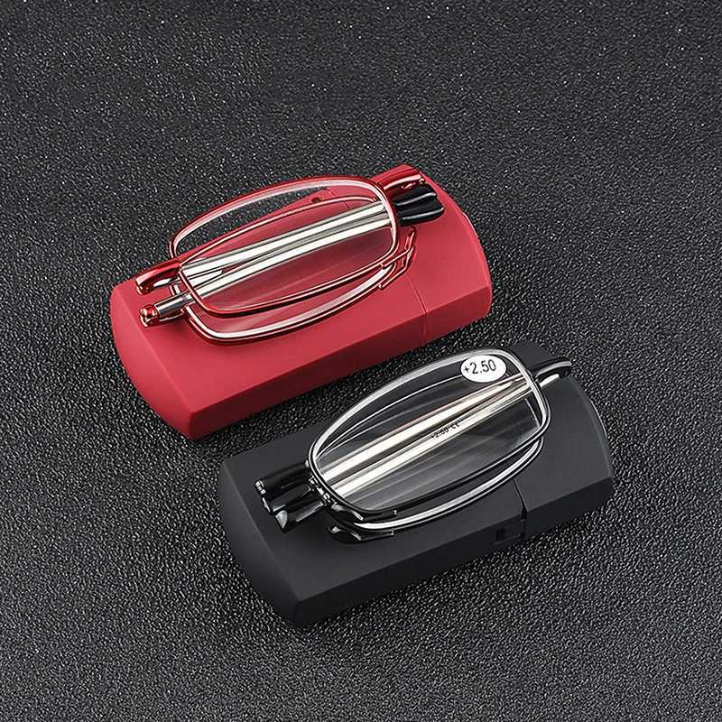 Unisex HD Anti Blue Light Reading Glasses Portable Foldable Ultralight Oval Frame Presbyopic Eyeglasses Men Women EyewearXJ240907