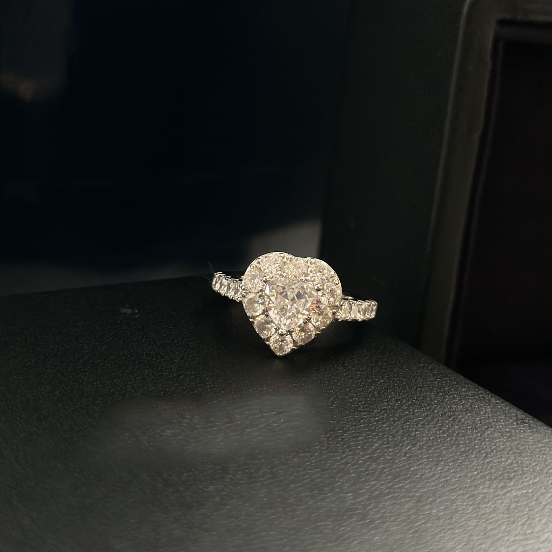 Sterg sier Moissanite Engagement Ring dia Set dias European size exquisite gift with box 009