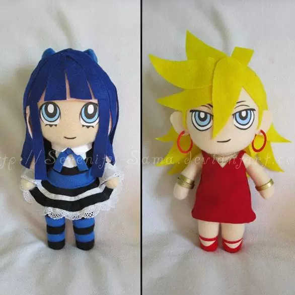PANTY STOCKING with GARTERBELT Plush Strap Socks Angel Doll