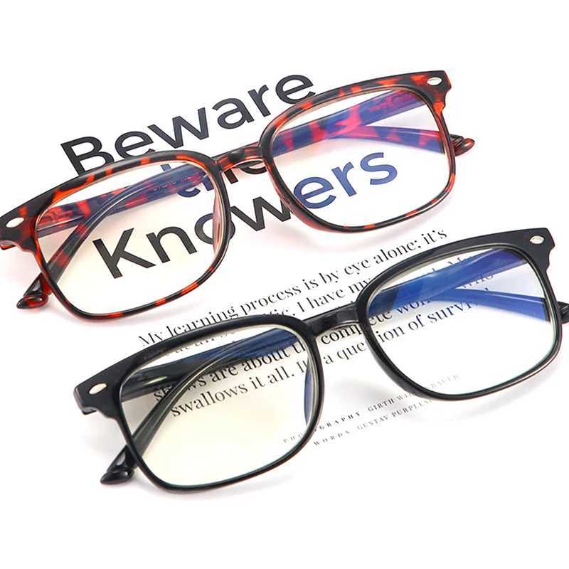 Retro Fashion Progressive Multifocal Reading Glasses Men Women Anti Blue Light Magnifying Presbyopic Glasses Big Full Frame +1.5XJ240907