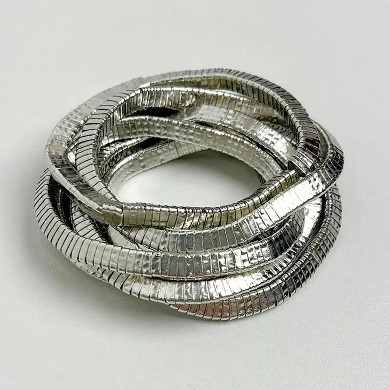 Draweye Strechable Bracelets for Women Vintage Punk Style Hiphop Ins Fashion Jewelry Bangles Multilayers Pulseras Mujer 240923