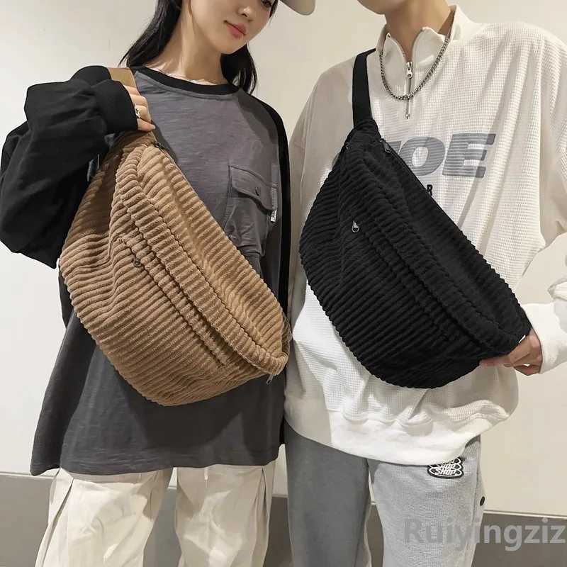 Women's Waist Fanny Pack - hot Crossbody Bag, Large Capacity Casual Corduroy Phone Purse
