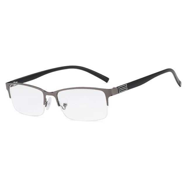 Classic Reading Glasse Multifocal Progressive Glasses Anti Blue UV Presbyopic Glasses Half Frame Automatic Adjustment EyewearXJ240907