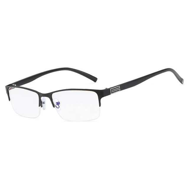 Classic Reading Glasse Multifocal Progressive Glasses Anti Blue UV Presbyopic Glasses Half Frame Automatic Adjustment EyewearXJ240907