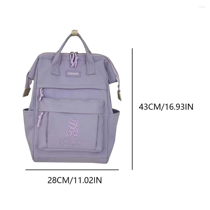 3 School Bags Cute Aesthetic Backpack Large Capacity Bag College For Women Teen Girls