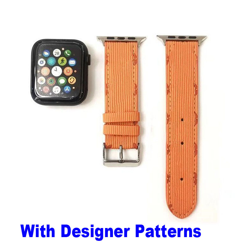 Top Grain L Leather Watch Band Straps Quick Release WatchBand Luxury Fashion L Designer Strap 46mm 49mm 45mm 44mm 42mm Handmade Premium Men for Apple 
