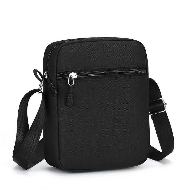 Oxford Shoulder Bag Durable Mini Black Mobile Phone Bag Waist Pack Men Crossbody Bags Man Bag Handbag bolso de manoXJ240928