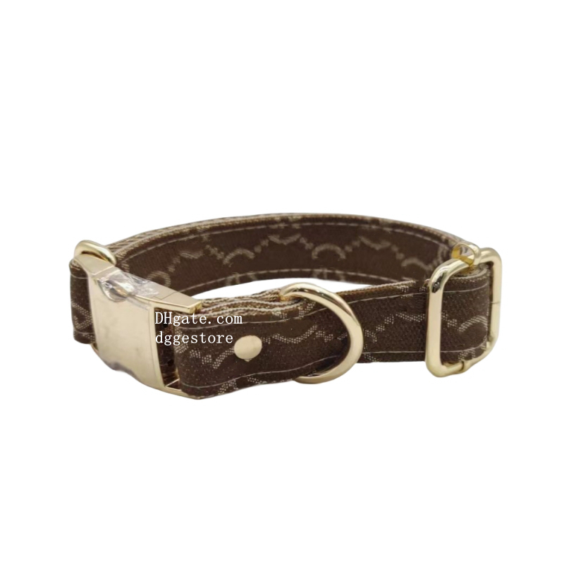 Designer Collar Leash Set Classic Letter Pattern No Pull for Small Medium Large Dogs,Easy to Clean Walk,Durable Quick Fit Dog Vest Harness L B214