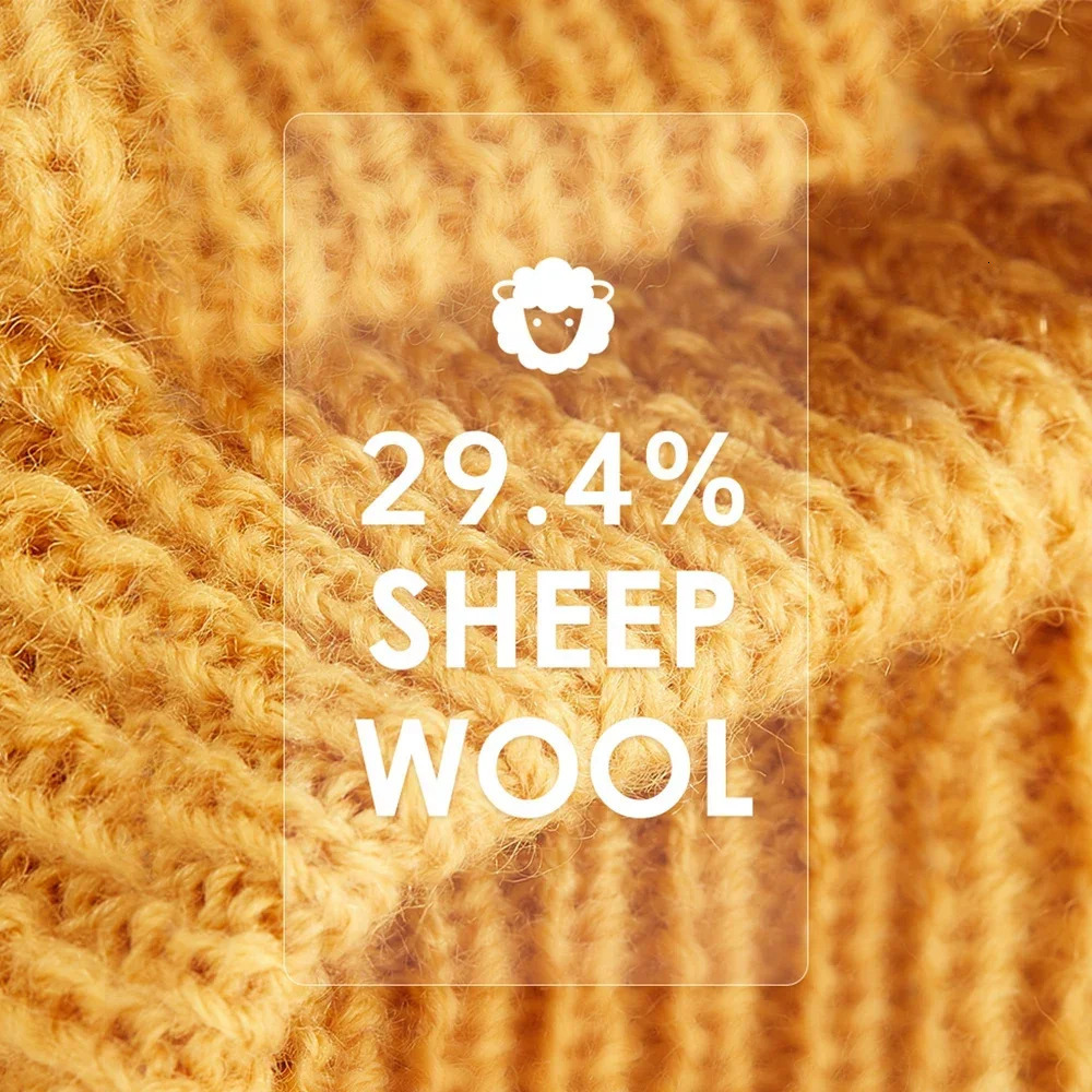 OHYOGA Warm Cycling Caps Winter Knitted Hat Ski Hat Bear Ear Balaclava Hat Bonnets Beanie for Men Women Outdoor Sports Skiing 231229