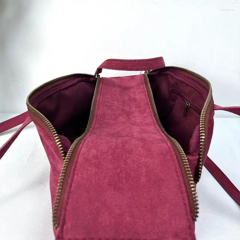 Evening Bags Autumn And Winter Fashion Suede Single Shoulder Women's Bag Retro Casual Simple Versatile Handbag For Womne