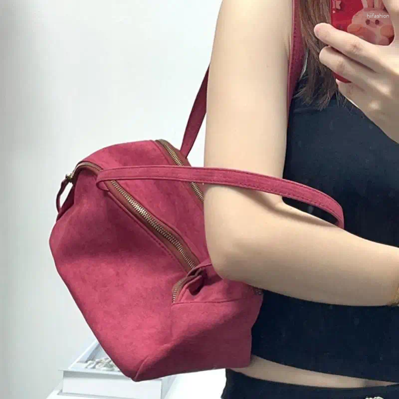 Evening Bags Autumn And Winter Fashion Suede Single Shoulder Women's Bag Retro Casual Simple Versatile Handbag For Womne