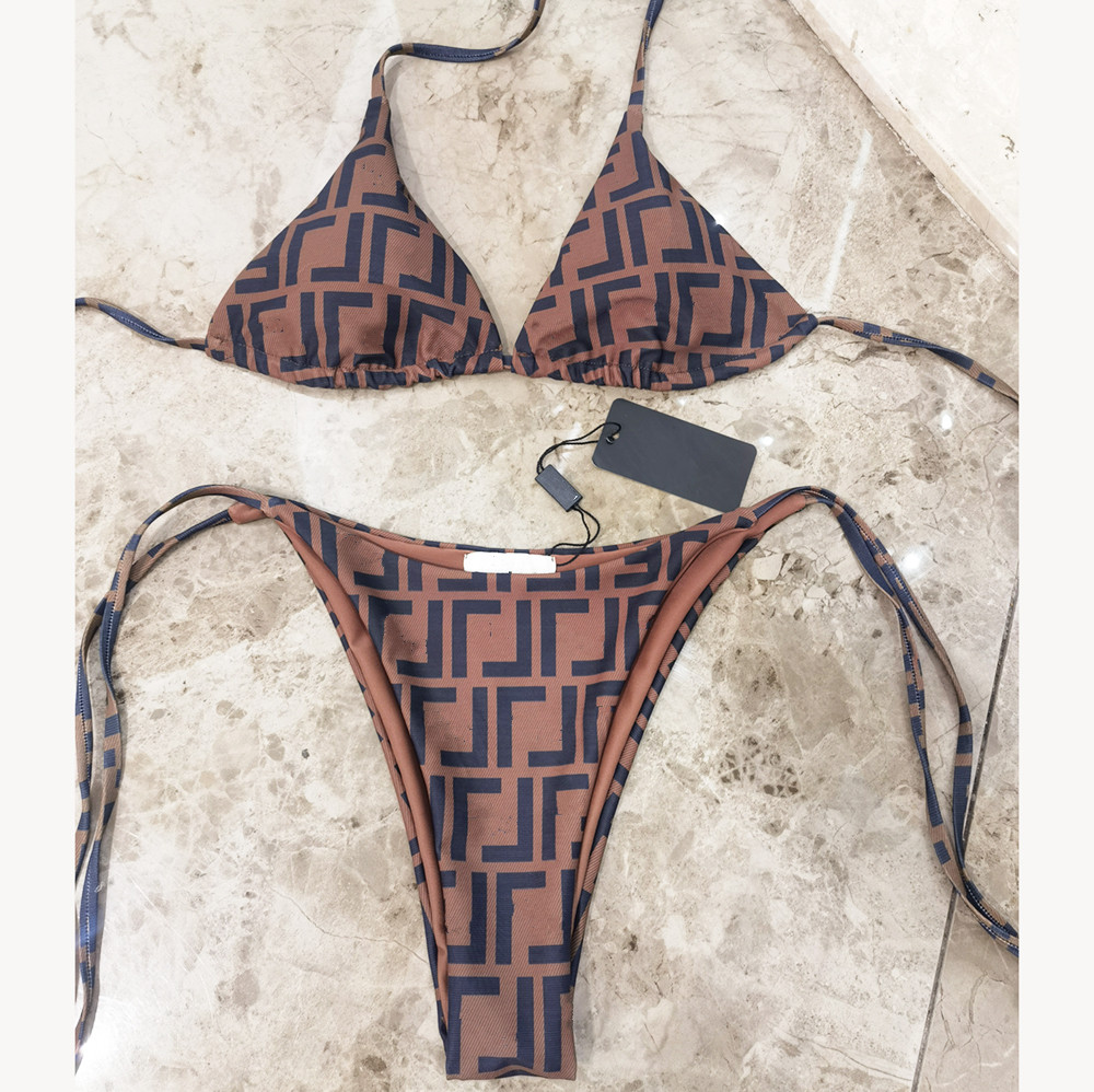 Womens Bikini Contrast Color Bikini Women designer swimwear halter suits designer womens swimsuits designer sexy bikini two-piecs swimsuit Fashion swimwear