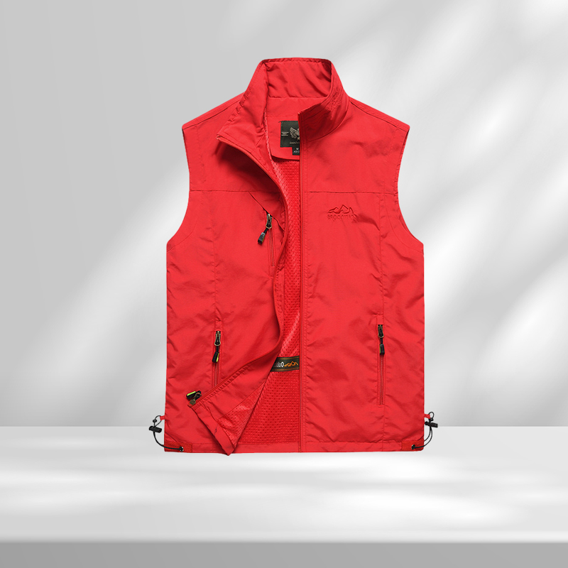 Summer Mesh Vest Men Outerwear Thin Breathable Multi Pocket Classic Waistcoat Male Pographer Sleeveless Climbing Hiking fishing