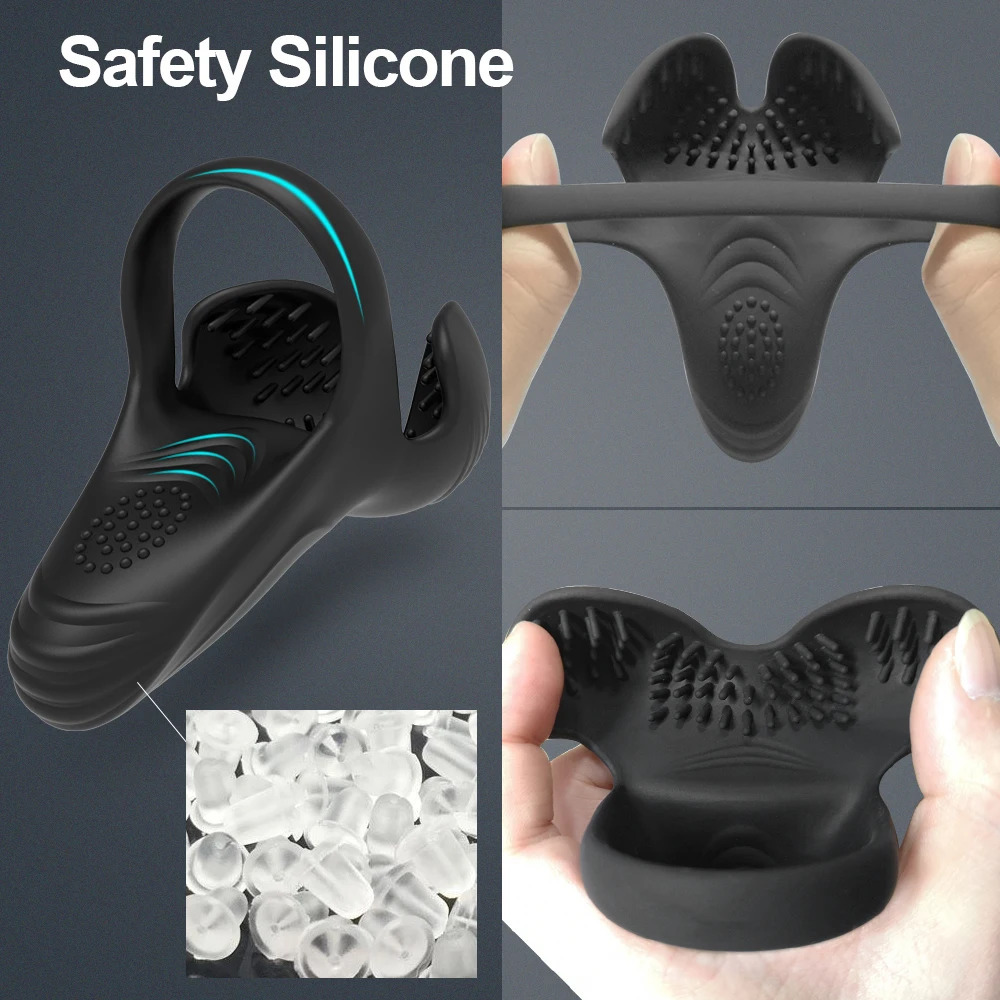 3 in 1 Vibrator Penis Perineum Sex Toys for Men Silicone Cock Rings Testicle Trainer Scrotum Stimulator Massager Cockring 240102