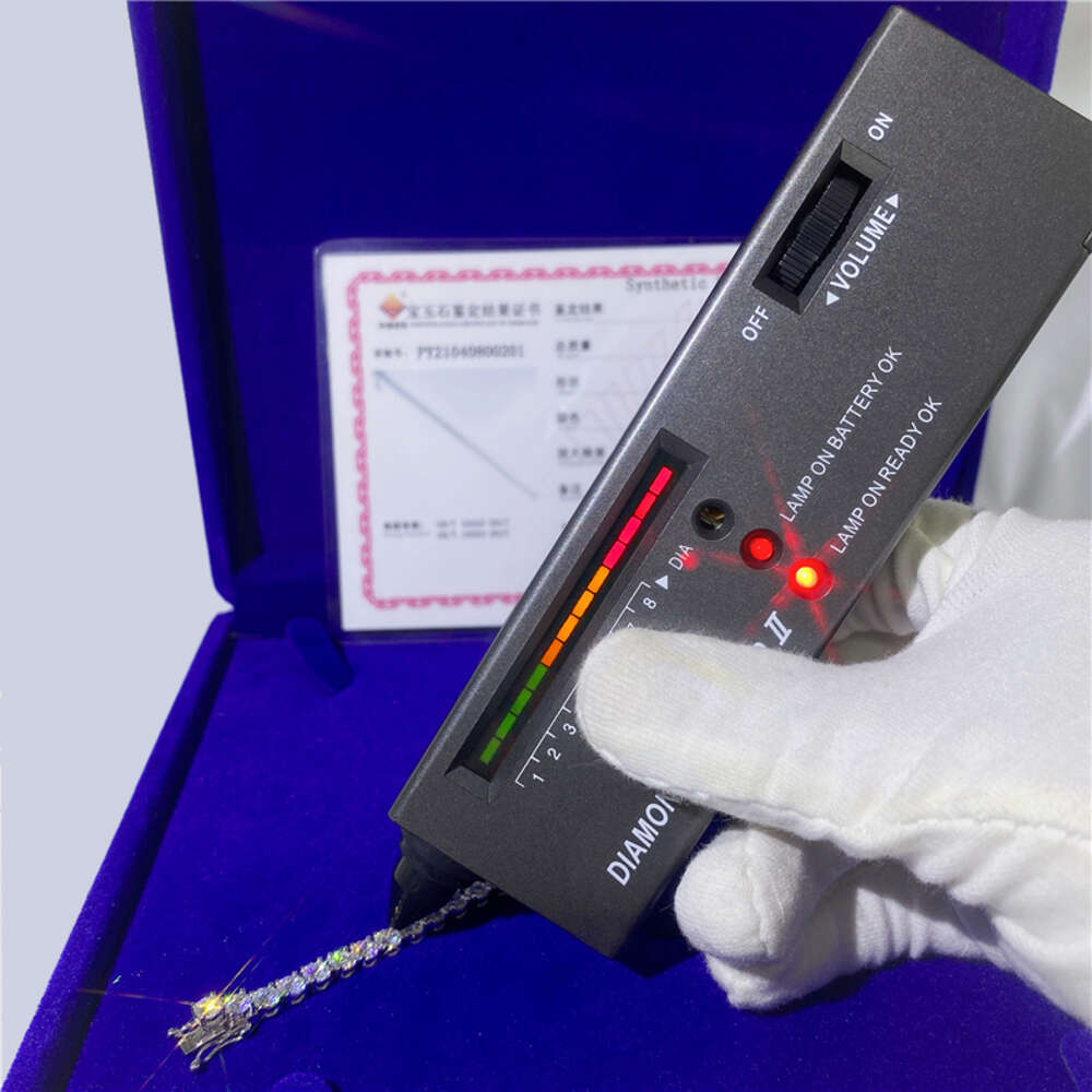 necklace moissanite chain Hot Selling Solid Gold Classic Necklace Chain Vvs Moissanite Mens Tennis