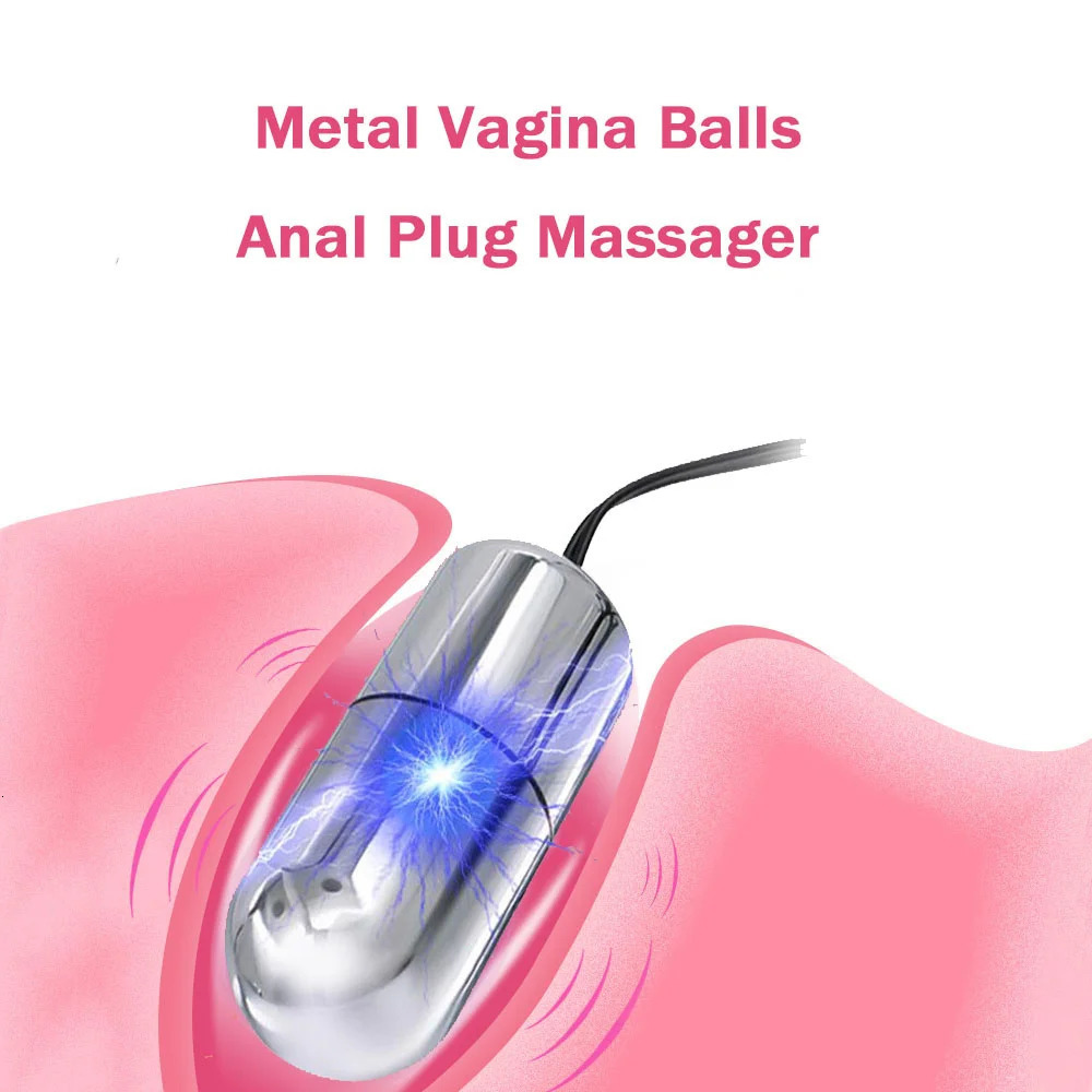 18 Adults Electro Shock Pulse Anal Butt Plug Electric Vaginal Jump Eggs Clit Stimulator Dildo Vibrator Sex Toys For Woman 240102